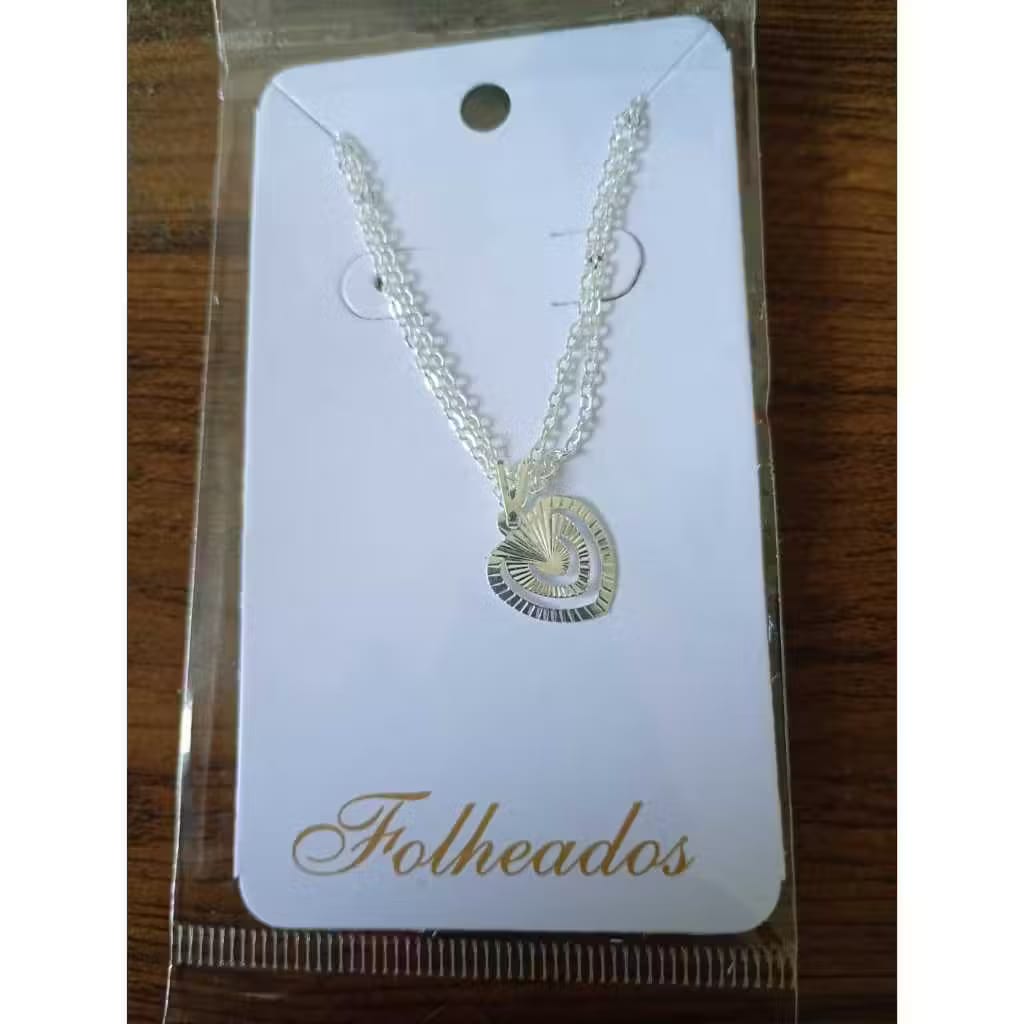 Colar Feminino Delicado Folheado a Ouro 18K e Prata 925