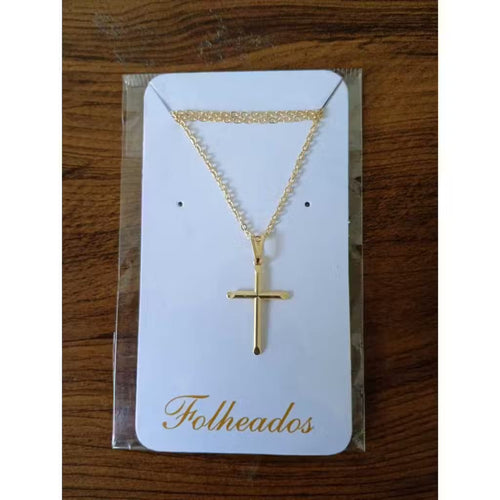 Colar Feminino Delicado Folheado a Ouro 18K e Prata 925