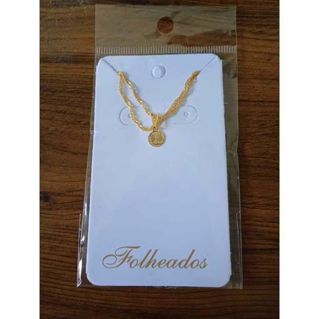 Colar Feminino Delicado Folheado a Ouro 18K e Prata 925